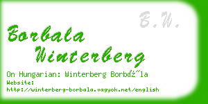 borbala winterberg business card